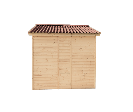 Abri Eden, Epicéa panneaux 16mm, 3.00 x 2.20m, 6.60m²
