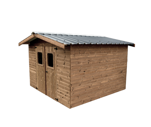 Abri Thiers, THT Madriers 19mm, 3.40 x 3.50m, 12m²