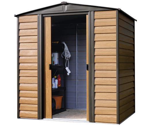 Abri Métal, imitation bois, 1.90m x 1.50m, 2.80m²