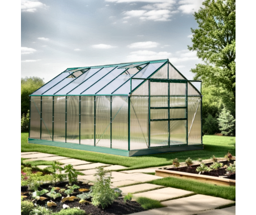 Serre jardin, Aluminium, 4.25 x 2.50 m, 10.60m²