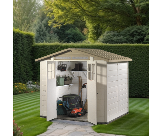 Abri Résine Garofalo, 2.3 x 2.6 m, 6,03 m²
