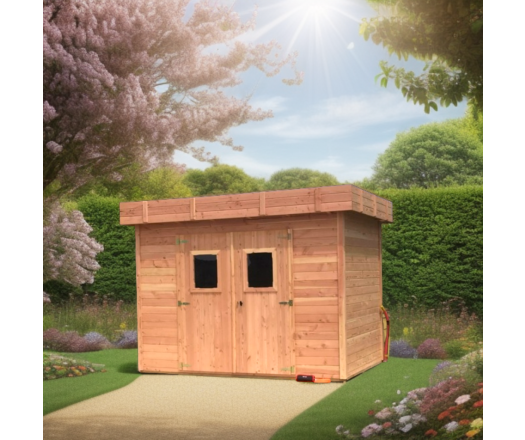 Abri Dinan, Douglas Madriers 28mm, 3.40 x 2.35m, 8.00m²