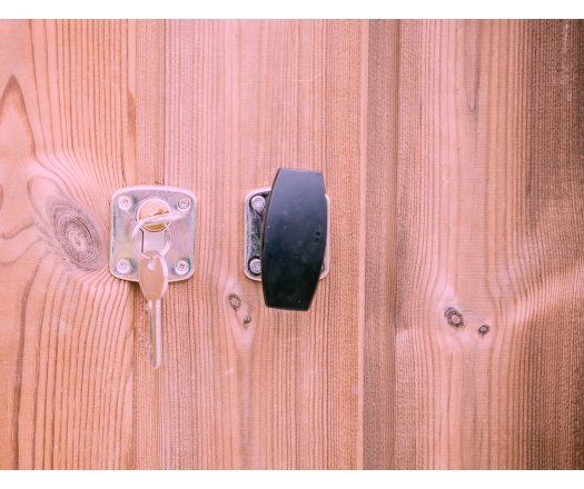 Abri Dommar, Douglas Madriers 28mm, 4.90 x 3.50m, 17.20m²