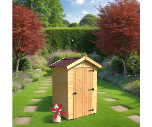 Abri Eden, Epicéa panneaux 16mm, 1.40 x 1.45 m, 2.00m²