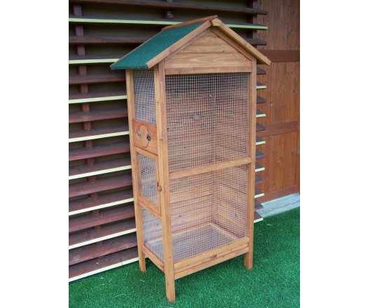 Cage à oiseaux standard, Bois, 0.41 x 0.63m, 0.42m²