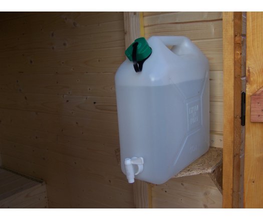 Abri Eden WC, Epicéa en panneaux 16 mm, 1.40 x 1.90m, 2.60m²