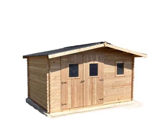 Abri Dublin, Douglas Madriers 28mm, 4.00 x 3.00m, 12.00m²