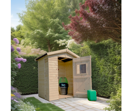 Abri Eden, Epicea panneaux 16mm, 1.80 x 1.50m 2.60m²