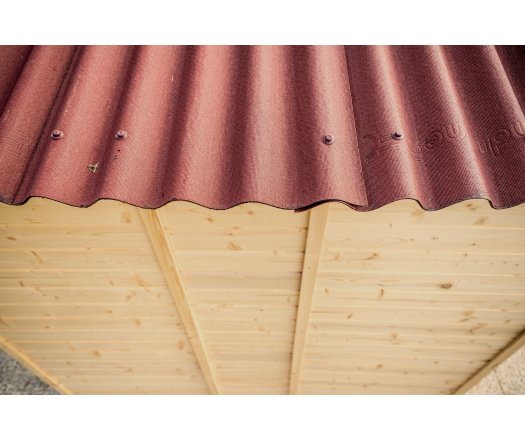 Abri Vaduz, Epicéa madriers 28mm, 2.70 x 2.20, 6.20m²