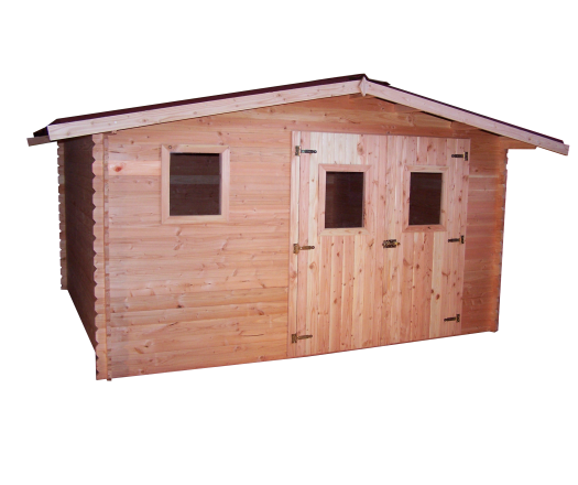 Abri Dublin, Douglas Madriers 28mm, 4.30 x 3.00m, 12.90m²