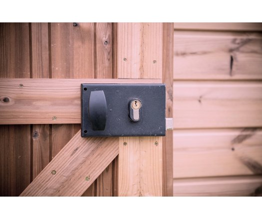 Abri Dommar, Douglas Madriers 28mm, 4.00 x 5.00m, 20m²