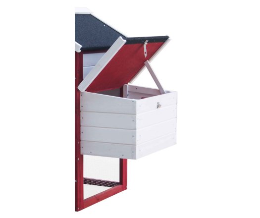 Poulailler standard bi-corps couvert, Bois, 1.15 x 0.52m, 0.94m²