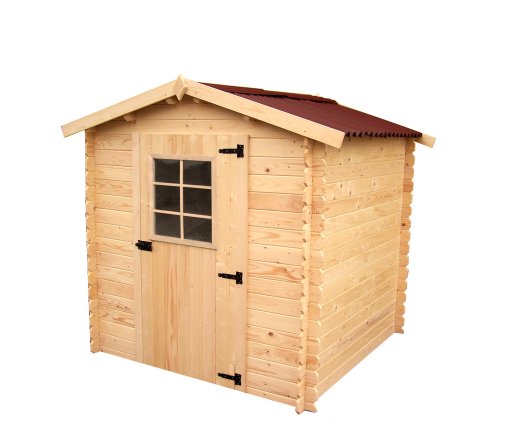 Abri Vaduz, Epicéa madriers 28 mm, 2.10 x 2.00m, 4.30 m²
