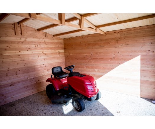 Abri Dommar, Douglas Madriers 28mm, 3.80 x 4.00, 15.30m²