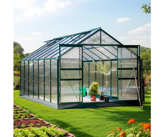 Serre jardin, Aluminium, 4.25 x 2.50 m, 10.60m²