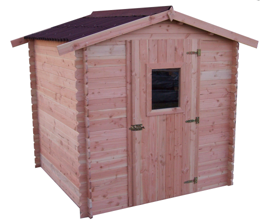 Abri Dublin, Douglas, Madriers 28mm, 2.10 x 2.00m, 4.30m²
