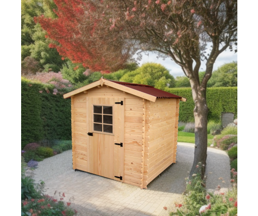 Abri Alpina, Epicéa madriers 20mm, 2.0 x 2.0 m, 4.00 m²