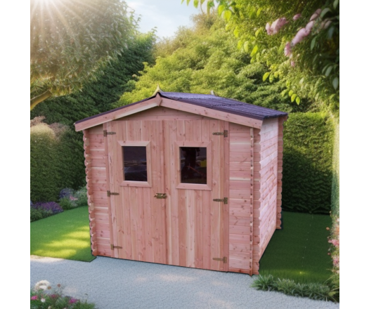 Abri Dalia, Douglas Madriers 20mm, 2.60 x 2.20m, 5.70m²