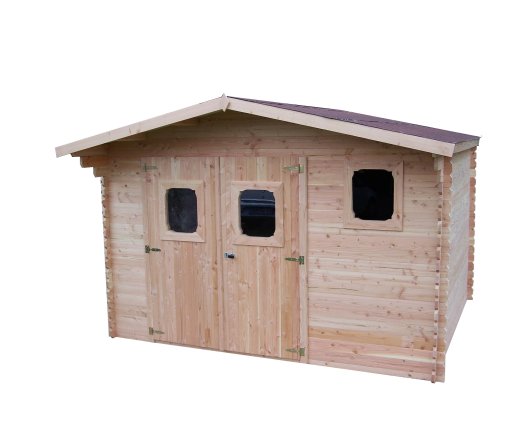 Abri Dommar, Douglas Madriers 28mm, 3.80 x 4.00, 15.30m²