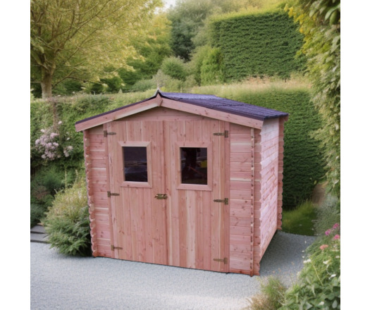 Abri Dalia, Douglas Madriers 20mm, 2.60 x 2.20m, 5.70m²
