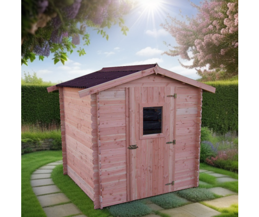 Abri Dublin, Douglas, Madriers 28mm, 2.10 x 2.00m, 4.30m²