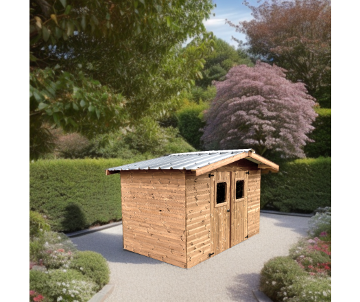 Abri Thiers, THT Madriers 19mm, 2.80 x 2.80m, 7.80m²