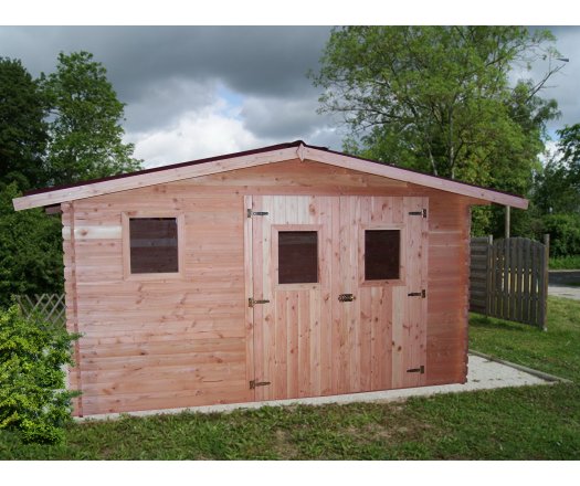 Abri Dublin, Douglas Madriers 28mm, 4.00 x 5.00m, 20m²