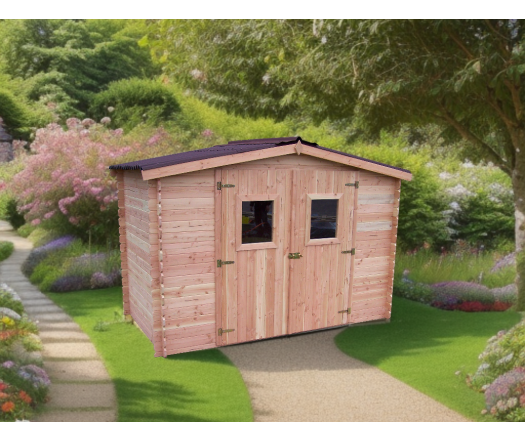 Abri Dalia, Douglas Madriers 20mm, 3.10 x 1.70m, 5.20m²