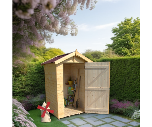 Abri Eden, Epicéa panneaux 16mm, 1.40 x 1.45 m, 2.00m²