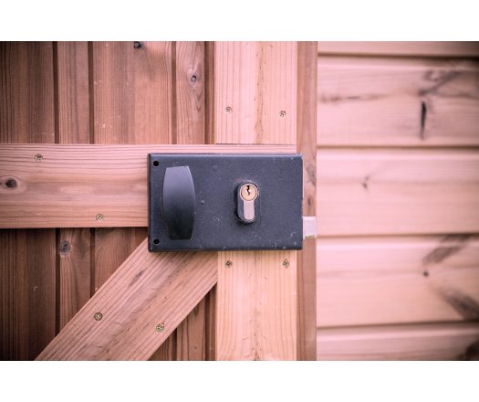 Abri Dommar, Douglas Madriers 28mm, 4.90 x 4.00m, 19.70m²