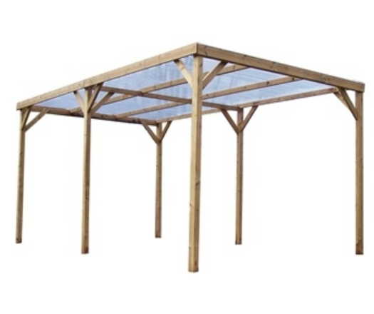 Pergola Thonon, THT avec couverture PVC, 3.00 x 5.00 m, 15.00m²