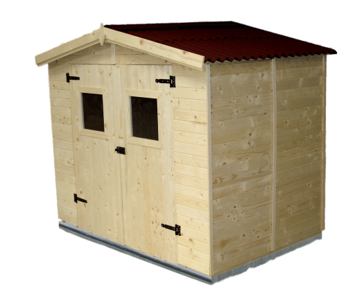 Abri Eden, Epicéa panneaux 16mm, 2.70 x 1.90m, 5.00m²