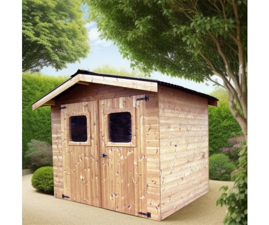 Abri Thiers, THT Madriers 19mm, 2.80 x 2.70m, 7.50m²