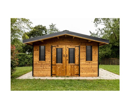 Abri Theta, THT Madriers 28mm, 3.50 x 2.64m, 9.2m²