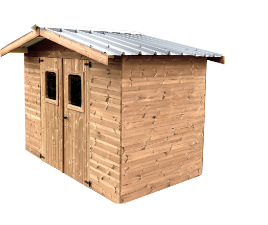 Abri Thiers, THT Madriers 19mm, 2.80 x 2.80m, 7.80m²