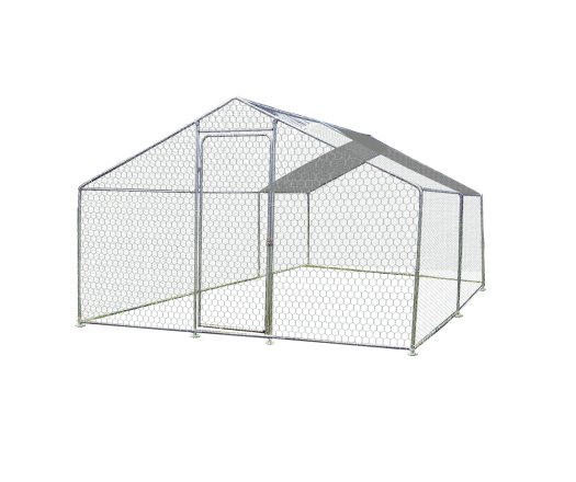 Enclos parc grillagé pour animaux, Acier, 3.00 x 4.00m, 12m²