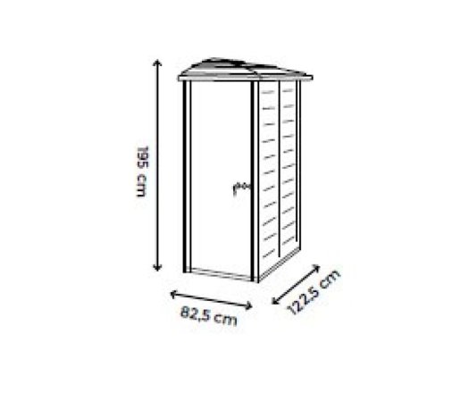 Abri résine mural Garofalo, 0.82 x 1.22 m, 1,16 m2