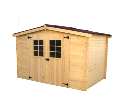 Abri Alpina, Epicéa Madriers 20mm, 3.10 x 1.90m, 5.90m²