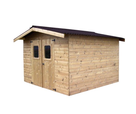 Abri Thermabri, Epicéa THT madriers 28mm, 3.40 x 3.50m, 12m²