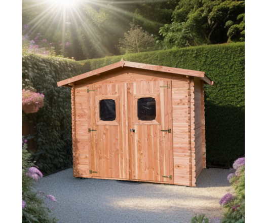 Abri Dommar, Douglas Madriers 28mm, 2.90 x 2.20m, 6.33m²