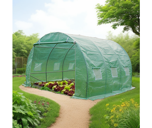 Serre jardin tunnel, Métal, 3 x 3 m, 9.0m²
