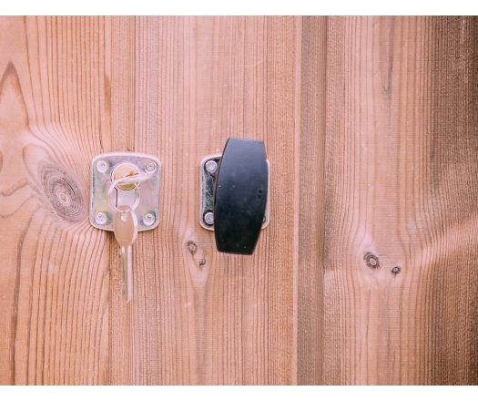 Abri Dommar, Douglas Madriers 28mm, 3.80 x 3.50, 13.30m²