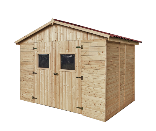 Abri Eden, Epicéa panneaux 16mm, 3.00 x 2.20m, 6.60m²