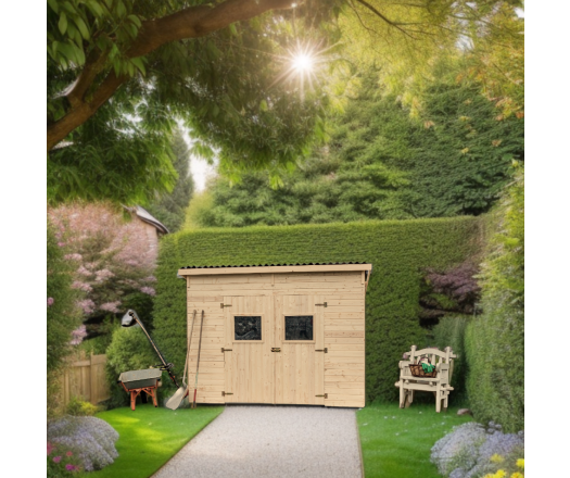 Abri Candela avec plancher,  Epicéa panneaux  16mm,  3.00 x 2.20, 6.60m²
