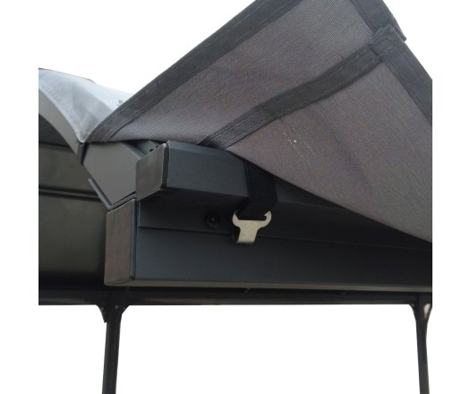 Bâche pour Carport ALUMINIUM toit 1/2  rond coloris gris anthracite