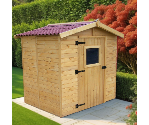 Abri Eden, Epicéa panneaux 16mm, 1.80 x 1.90m, 3.40m²