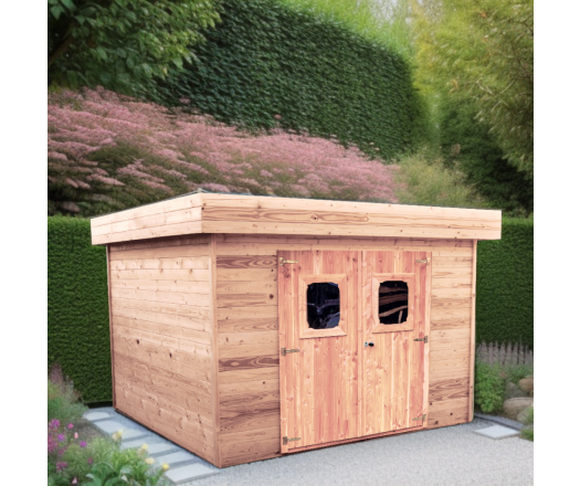 Abri Dinan, Douglas Madriers 28mm, 3.40 x 2.35m, 8.00m²
