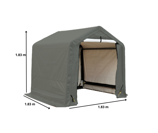 Abri en Toile renforcée, Acier, 1.80 x 1.80 m, 3.20m²