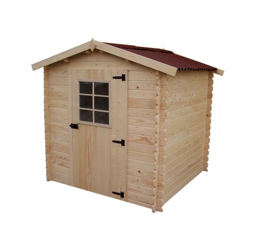 Abri Alpina, Epicéa madriers 20mm avec plancher, 2.0 x 2.0 m, 4.00 m²