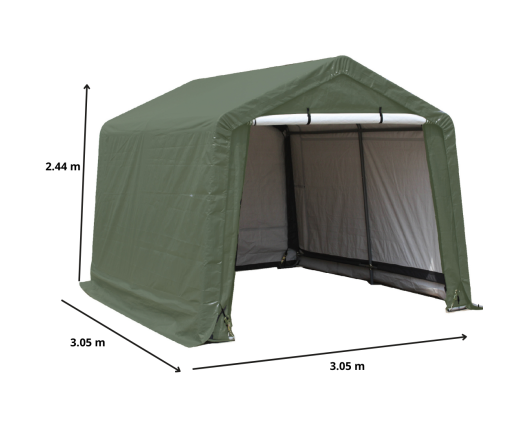 Abri en Toile renforcée, Acier, 3.0 x 3.0 m, 9.00 m²